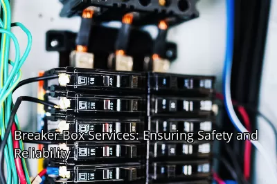 Breaker Box Services: Ensuring Safety and Reliability