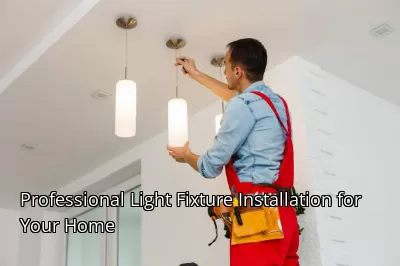 Professional Light Fixture Installation for Your Home Professional Light Fixture Installation for Your Home